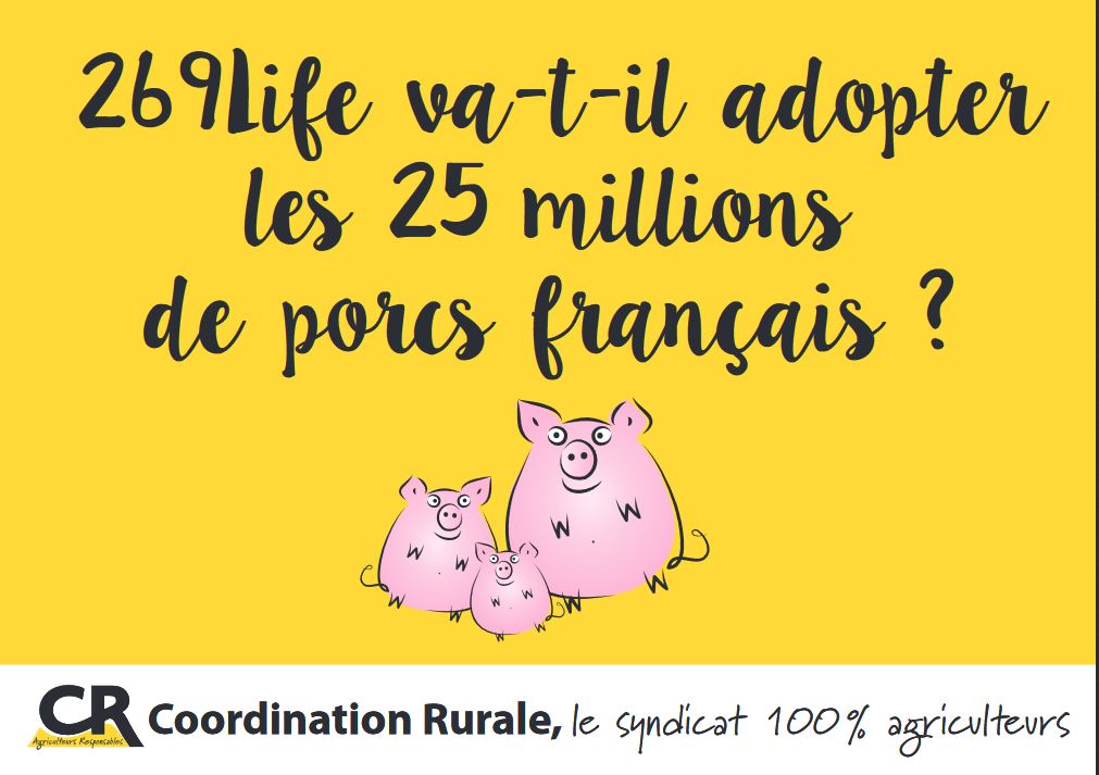269life va-t-il adopter les 25 millions de porcs français ?