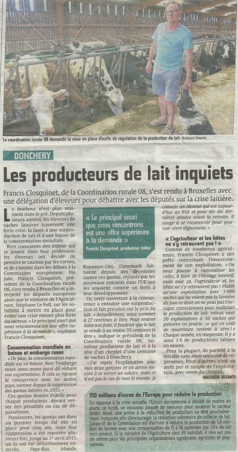 Article Le Sedanais F. Closquinet 22 07 16