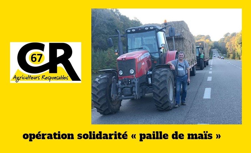 opération solidarité paille de maïs - octobre 2018