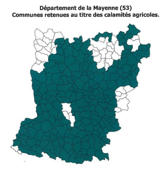 calamités 2019 Mayenne