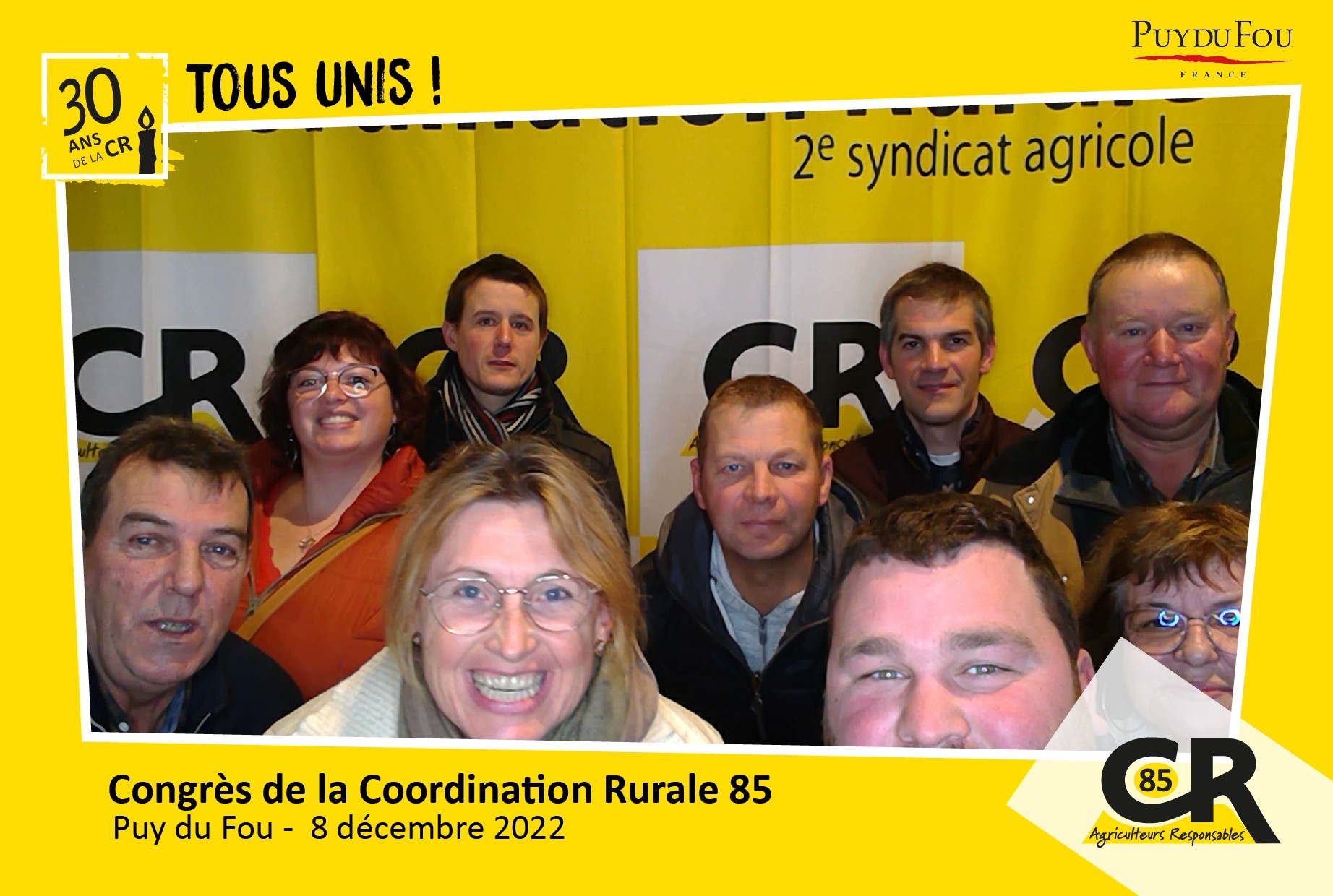 Des élus de la CR 49 au congrès du Puy du Fou 2022